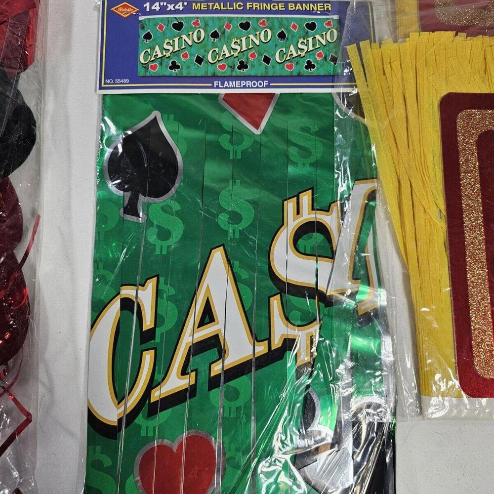 Vintage Casino Party Theme Night Decorations. 80's 90's Game Night Poker - Picture 5 of 8